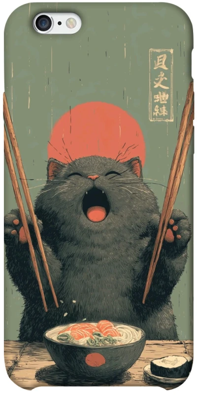 Чохол на Apple iPhone 6/6s plus (5.5") Hungry Cat фото 1 з 1