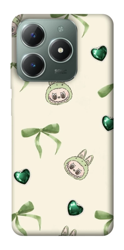 Чехол на Realme C61 Labubu Green Heart фото 1 из 1
