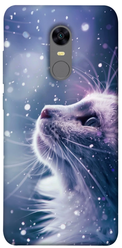 Чехол на Xiaomi Redmi 5 Plus / Redmi Note 5 (Single Camera) Snow cat фото 1 из 1