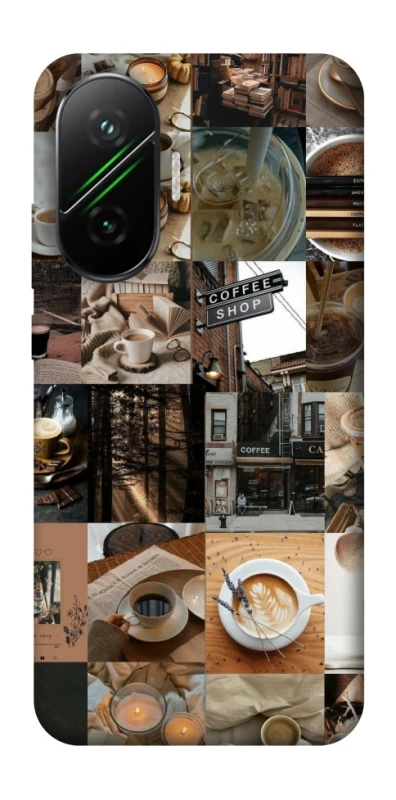 Чохол на Xiaomi Poco F7 Coffee collage ver.3 фото 1 з 1