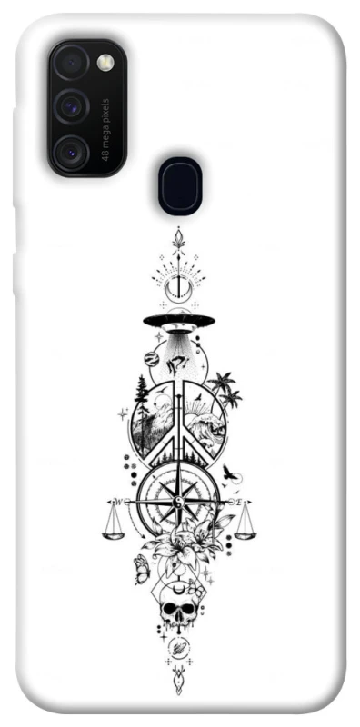 Чехол на Samsung Galaxy M21 Tattoo ver.7 фото 1 из 1