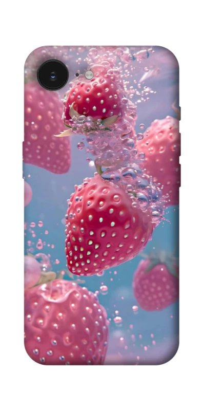 Чехол на Apple iPhone 16e (6.1") Клубника в воде фото 1 из 1