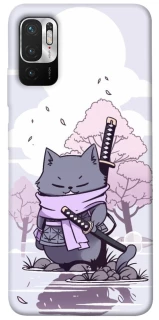 Чохол на Xiaomi Redmi Note 10 5G Samurai cat фото 1 Чохол на Xiaomi Redmi Note 10 5G Samurai cat фото 1 з 1