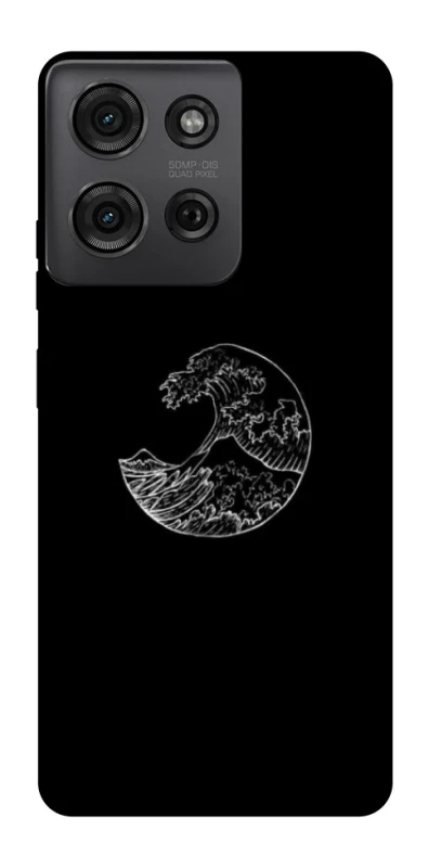 Чохол на Motorola Moto G75 Black tsunami фото 1 Чохол на Motorola Moto G75 Black tsunami фото 1 з 1