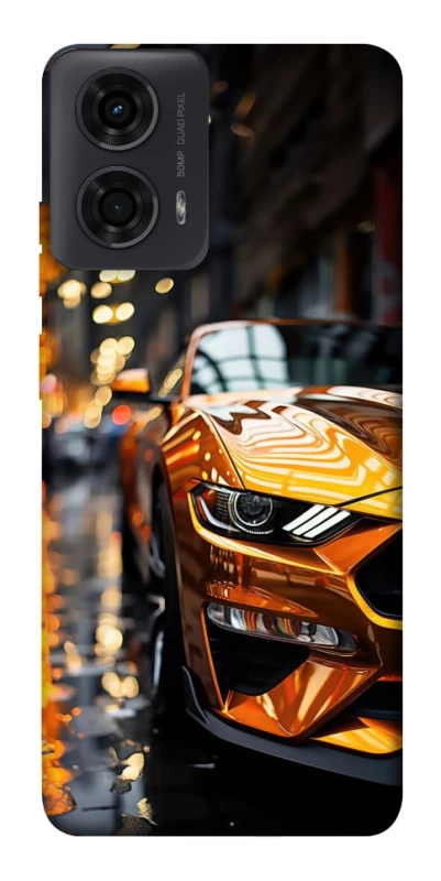 Чохол на Motorola Moto G24 Golden sports car фото 1 з 1