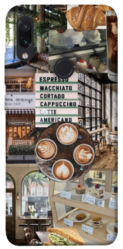 Чехол на Xiaomi Redmi Note 7 / Note 7 Pro / Note 7s Coffee collage ver.5 фото 1 из 1
