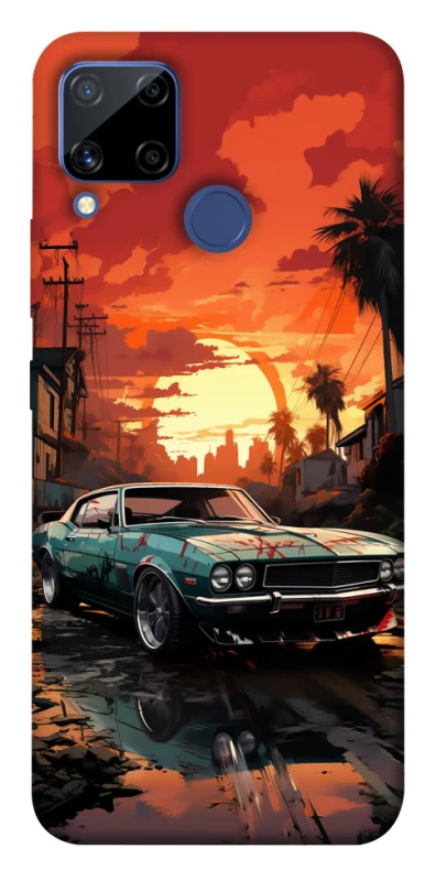 Чохол на Realme C15 Car at sunset фото 1 з 1