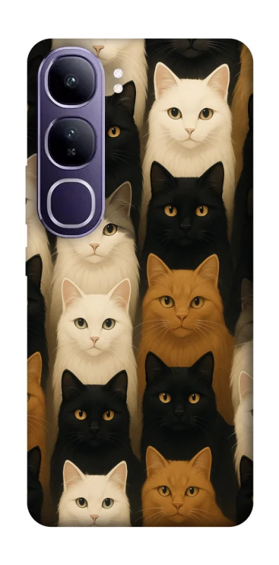 Чехол на Vivo Y300 Colorful Cat Collage фото 1 Чехол на Vivo Y300 Colorful Cat Collage фото 1 из 1