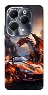 Чохол на Infinix Hot 40 Сar and dragon фото 1 з 1