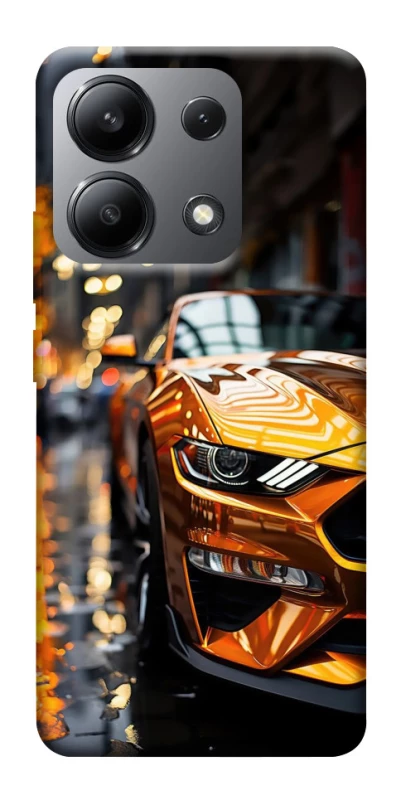 Чехол на Xiaomi Redmi Note 13 4G Golden sports car фото 1 из 1