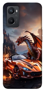 Чохол на Oppo A96 Сar and dragon фото 1 з 1