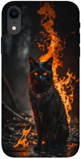 Чехол на Apple iPhone XR (6.1") Огненный кот фото 1 из 1