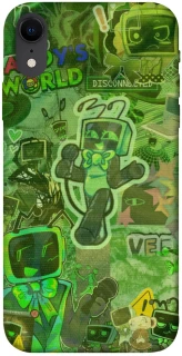Чехол на Apple iPhone XR (6.1") Dandysworld tv green theme фото 1 из 1