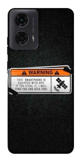 Чехол на Motorola Moto G04 Warning фото 1 из 1