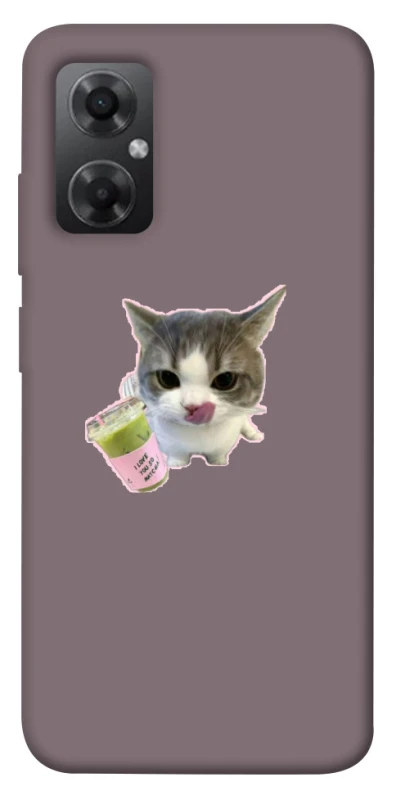 Чехол на Xiaomi Redmi Note 11R cat matcha фото 1 из 1