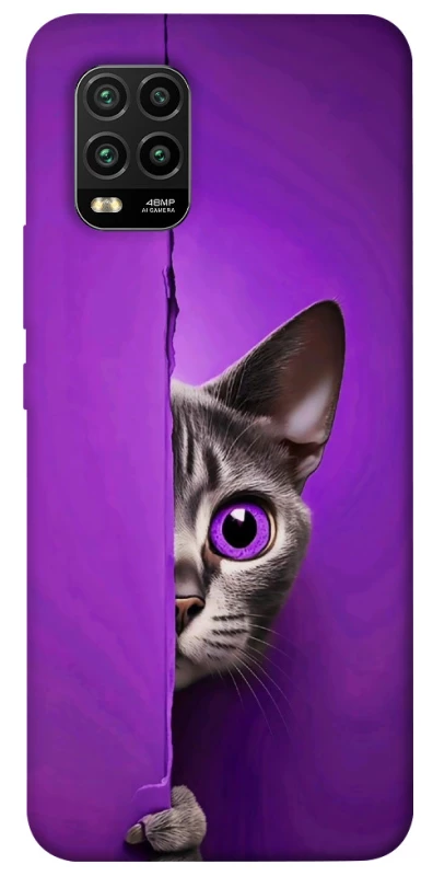 Чохол на Xiaomi Mi 10 Lite Кіт-підглядач фото 1 з 1