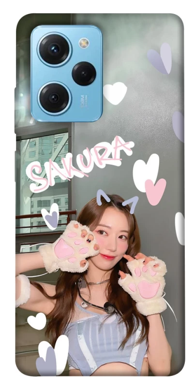 Чехол на Xiaomi Poco X5 Pro 5G Sakura - LE SSERAFIM фото 1 из 1