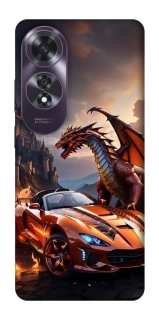 Чохол на Oppo A60 Сar and dragon фото 1 з 1
