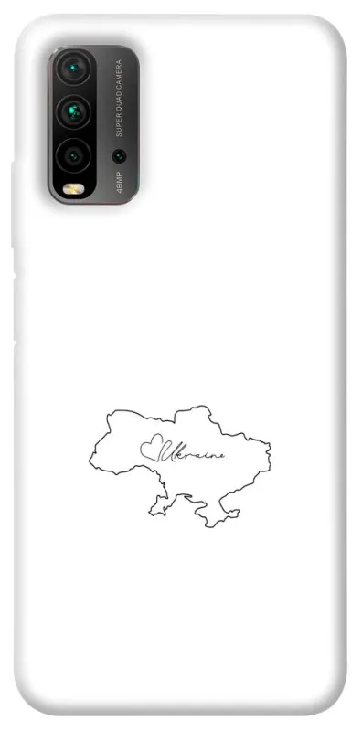 Чохол на Xiaomi Redmi 9T Ukraine map фото 1 з 1