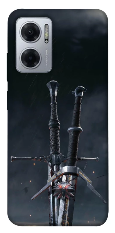 Чехол на Xiaomi Redmi Note 11E Мечи Ведьмака фото 1 из 1