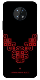 Чехол на Nokia G50 Черно-красная вышиванка фото 1 из 1