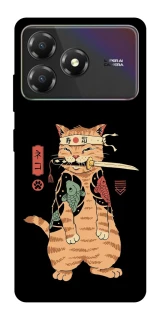 Чехол на ZTE Blade A36 Кот-самурай фото 1 из 1