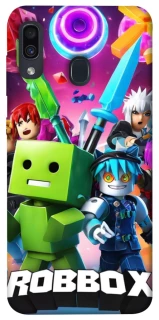 Чехол на Samsung Galaxy A20 / A30 Roblox gaming heroes фото 1 из 1
