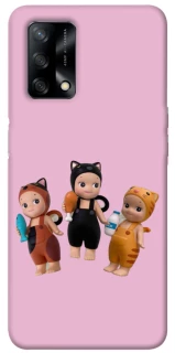 Чохол на Oppo A74 4G Cat Cafe Trio фото 1 з 1