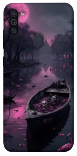 Чехол на Samsung Galaxy M11 Boat and flamingo фото 1 из 1