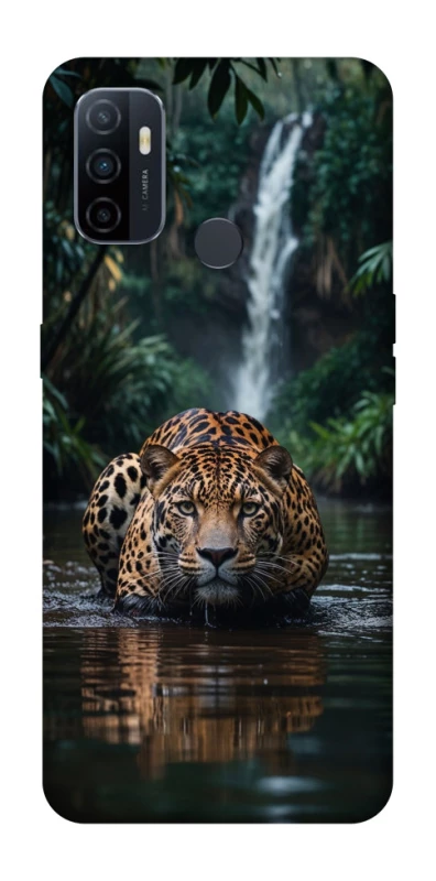 Чохол на Oppo A53 / A32 / A33 Leopard in water фото 1 з 1
