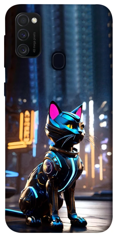Чохол на Samsung Galaxy M30s / M21 Cyber cat фото 1 з 1