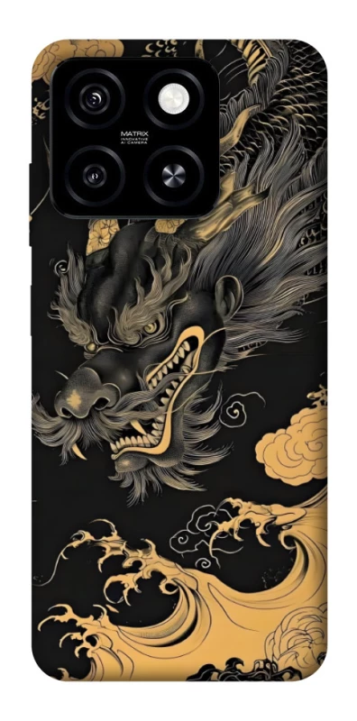 Чохол на ZTE Blade A55 4G gold dragon фото 1 з 1