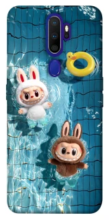 Чохол на Oppo A5 (2020) / Oppo A9 (2020) Labubu in the pool фото 1 з 1