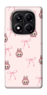 Чехол на Xiaomi Redmi Note 14 Pro 5G Pink bows and Labubus фото 1 из 1