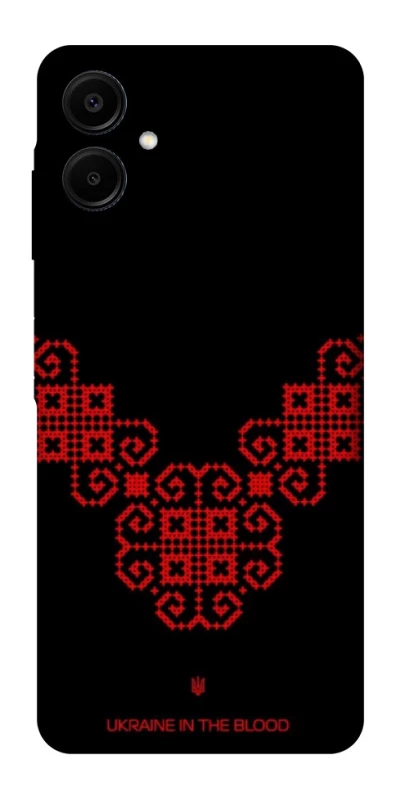 Чохол на Samsung Galaxy A06 Чорно-червона вишиванка фото 1 з 1