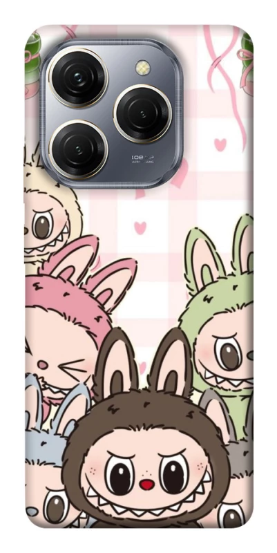 Чехол на TECNO Spark 20 Pro All Labubu 2 фото 1 из 1