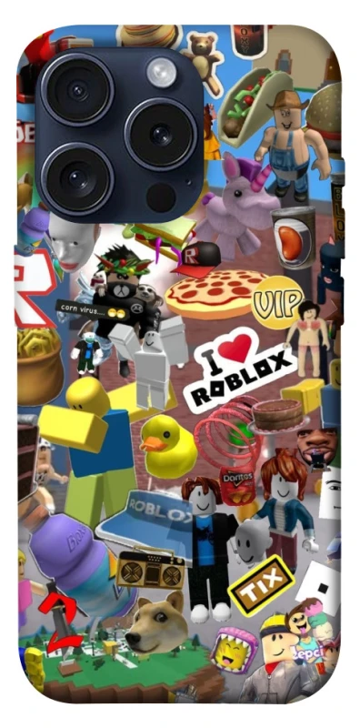 Чохол на Apple iPhone 15 Pro (6.1") Roblox collage ver.5 фото 1 з 1