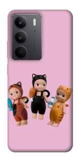 Чехол на Realme C75 Cat Cafe Trio фото 1 из 1