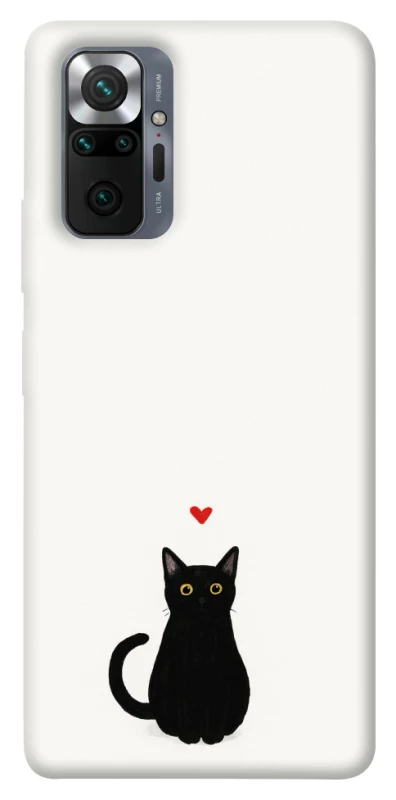 Чехол на Xiaomi Redmi Note 10 Pro cat in love фото 1 из 1