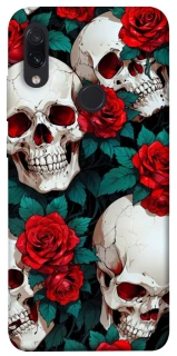Чохол на Xiaomi Redmi Note 7 / Note 7 Pro / Note 7s skull and rose фото 1 з 1