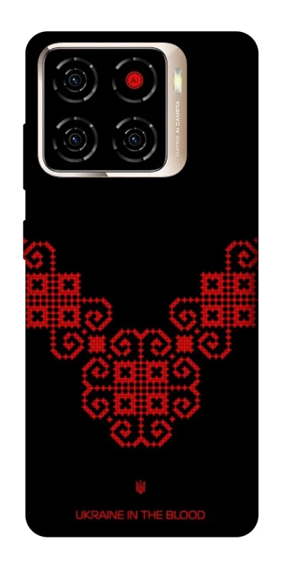 Чохол на ZTE Blade A56 Чорно-червона вишиванка фото 1 з 1