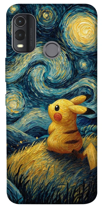 Чохол на Nokia G11 Plus Pikachu and Van Gogh фото 1 з 1