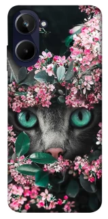 Чехол на Realme 10 4G Кот в цветах фото 1 из 1