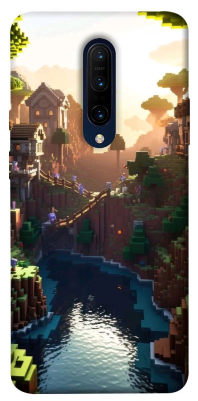 Чехол на OnePlus 7 Pro Minecraft sunset фото 1 из 1