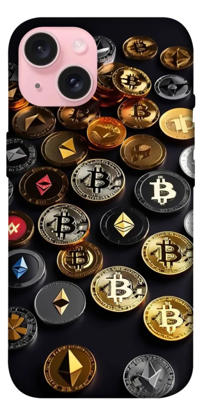 Чохол на Apple iPhone 15 (6.1") Many coins фото 1 з 1