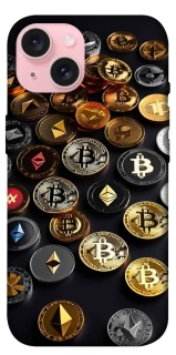 Чехол на Apple iPhone 15 (6.1") Many coins фото 1 из 1