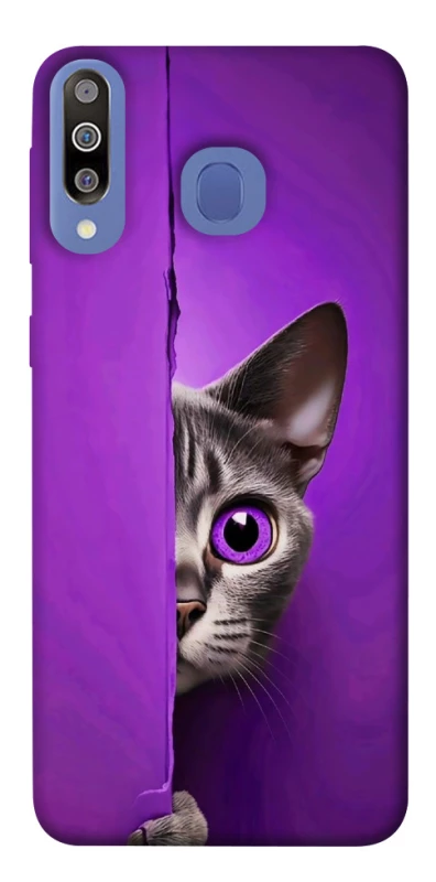 Чохол на Samsung Galaxy M30 Кіт-підглядач фото 1 з 1