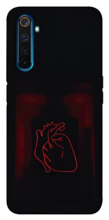 Чехол на Realme 6 Pro Красное сердце фото 1 из 1