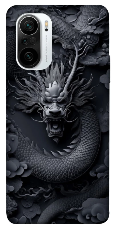 Чехол на Xiaomi Redmi K40 / K40 Pro / K40 Pro+ / Poco F3 black dragon фото 1 из 1