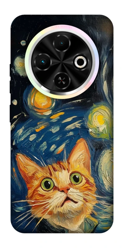 Чехол на TECNO Spark 30C paint cat фото 1 из 1